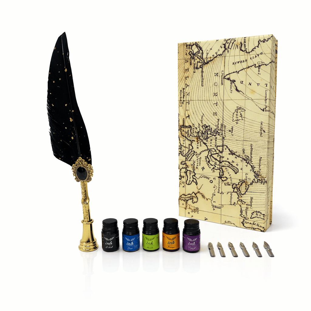Set caligrafie cu stilou cu peniță — JurnaleVintage