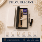 JurnaleVintage Set stilou Set stilou Submarine negru cu auriu - Un cadou care impresionează