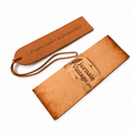 JurnaleVintage Semn de carte Semn de Carte din Piele Naturala cu Mesaj Gravat "O carte buna e un prieten tacut" - cadou elegant pentru iubitorii de carti