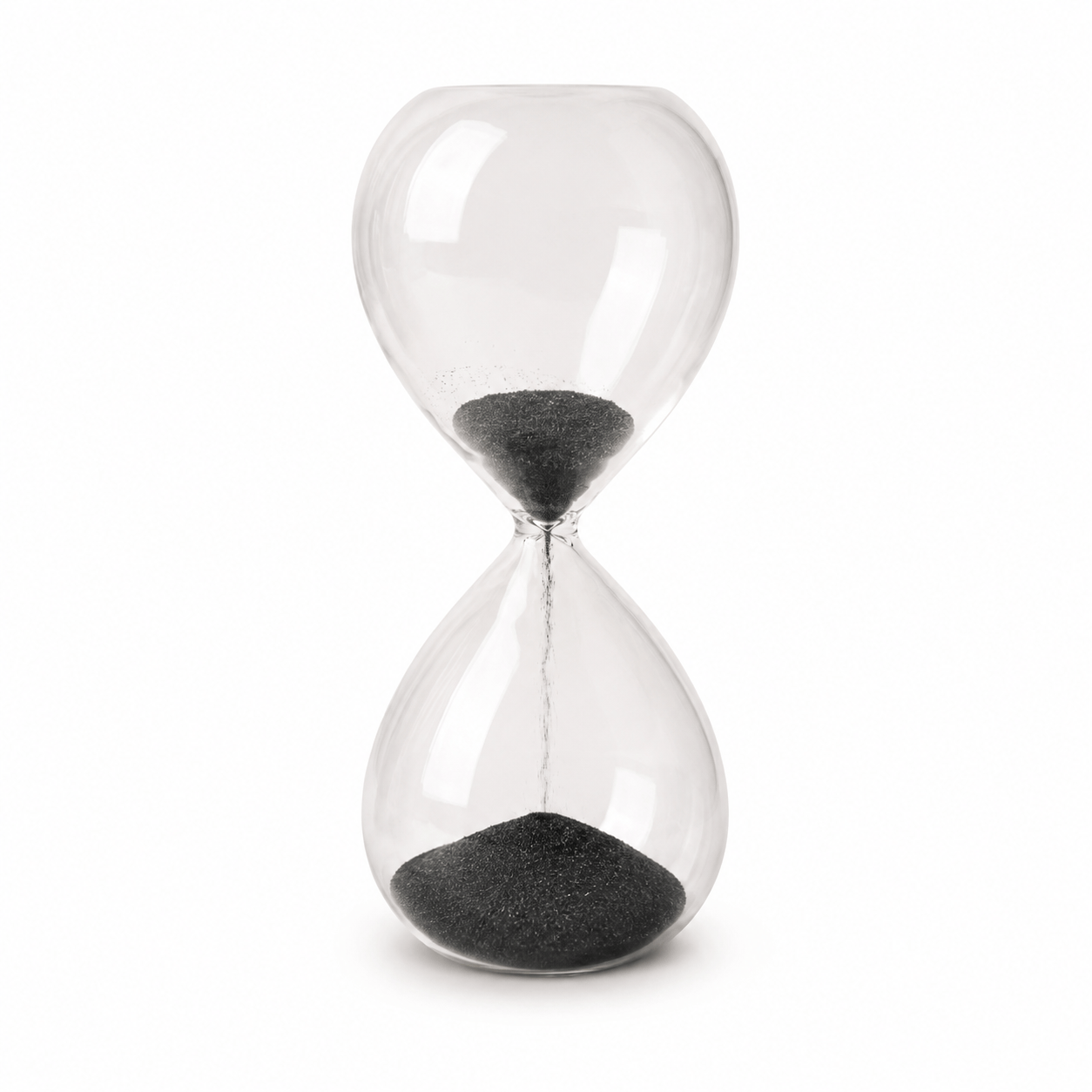 CraftMystic Decor birou Clepsidra Magnetica cu Particule Metalice si Suport din Lemn - Relaxare si Focus