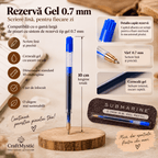 Submarine Rezervă pix Rezervă Pix Submarine Polly Gel 0.7 mm cu Pastă Albastră