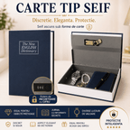 CraftMystic Seif decorativ Seif Tip Carte cu Inchidere Cifru - Protectie Discreta pentru Obiecte de Valoare