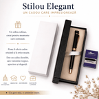 JurnaleVintage Set stilou Set stilou Submarine negru cu auriu - Un cadou care impresionează