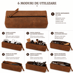 CraftMystic Penar Penar-Organizator din Piele Naturala - Organizare Eleganta si Practica pentru Zi de Zi