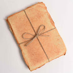 JurnaleVintage Hartie bumbac 15x10 cm / Bumbac galben Hartie de bumbac galbena vintage 15x10 cm - Perfecta pentru arta si scris Set 5 buc