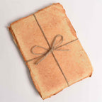JurnaleVintage Hartie bumbac 15x10 cm / Bumbac galben Hartie de bumbac galbena vintage 15x10 cm - Perfecta pentru arta si scris Set 20 buc