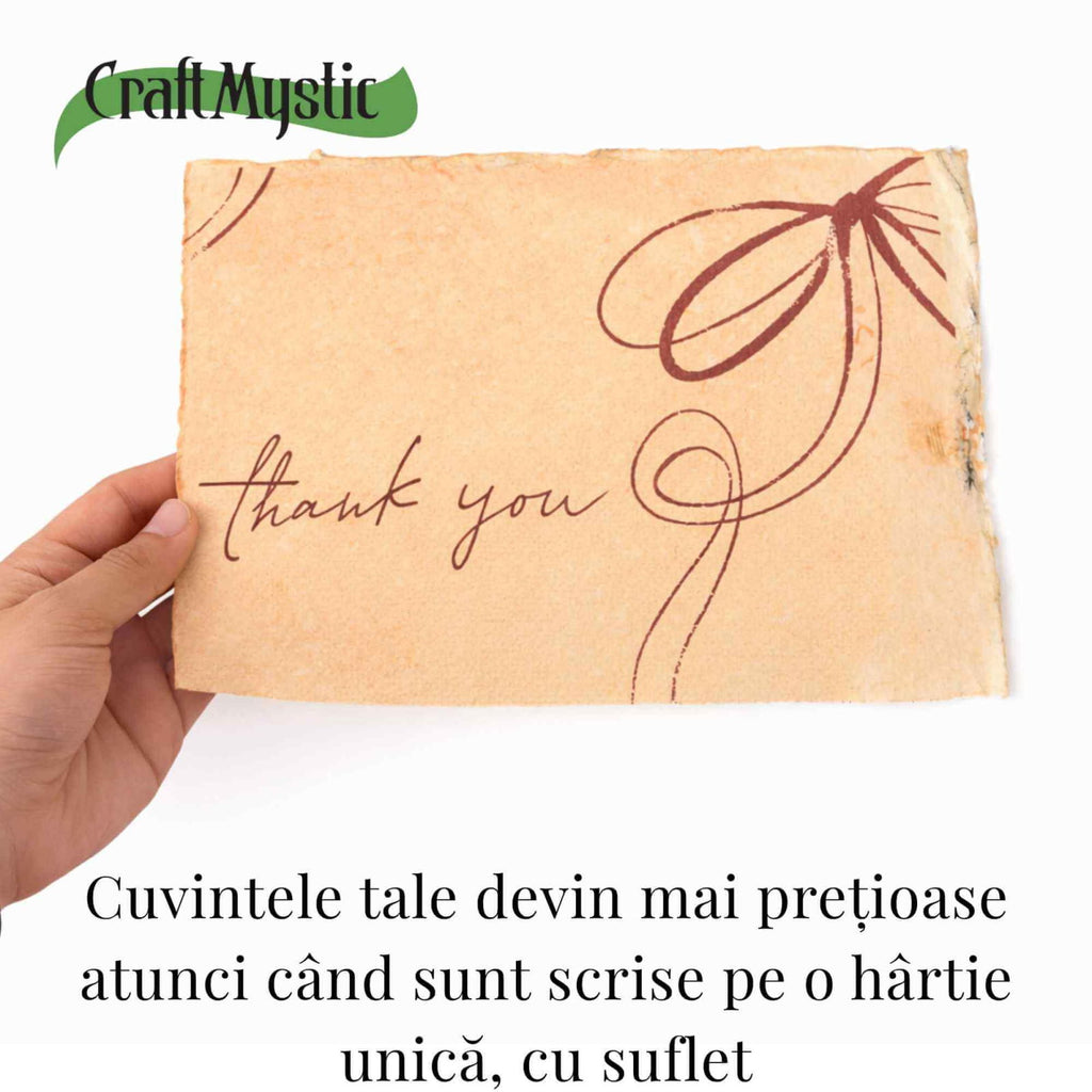 Hartie bumbac galben — pagini pentru caligrafie si arta