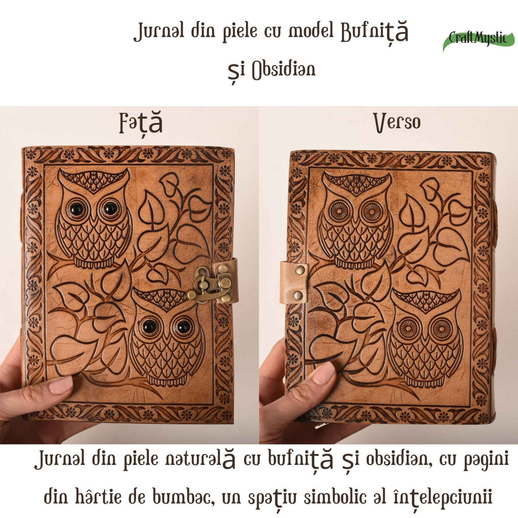 Vedere laterala — inchidere jurnal piele