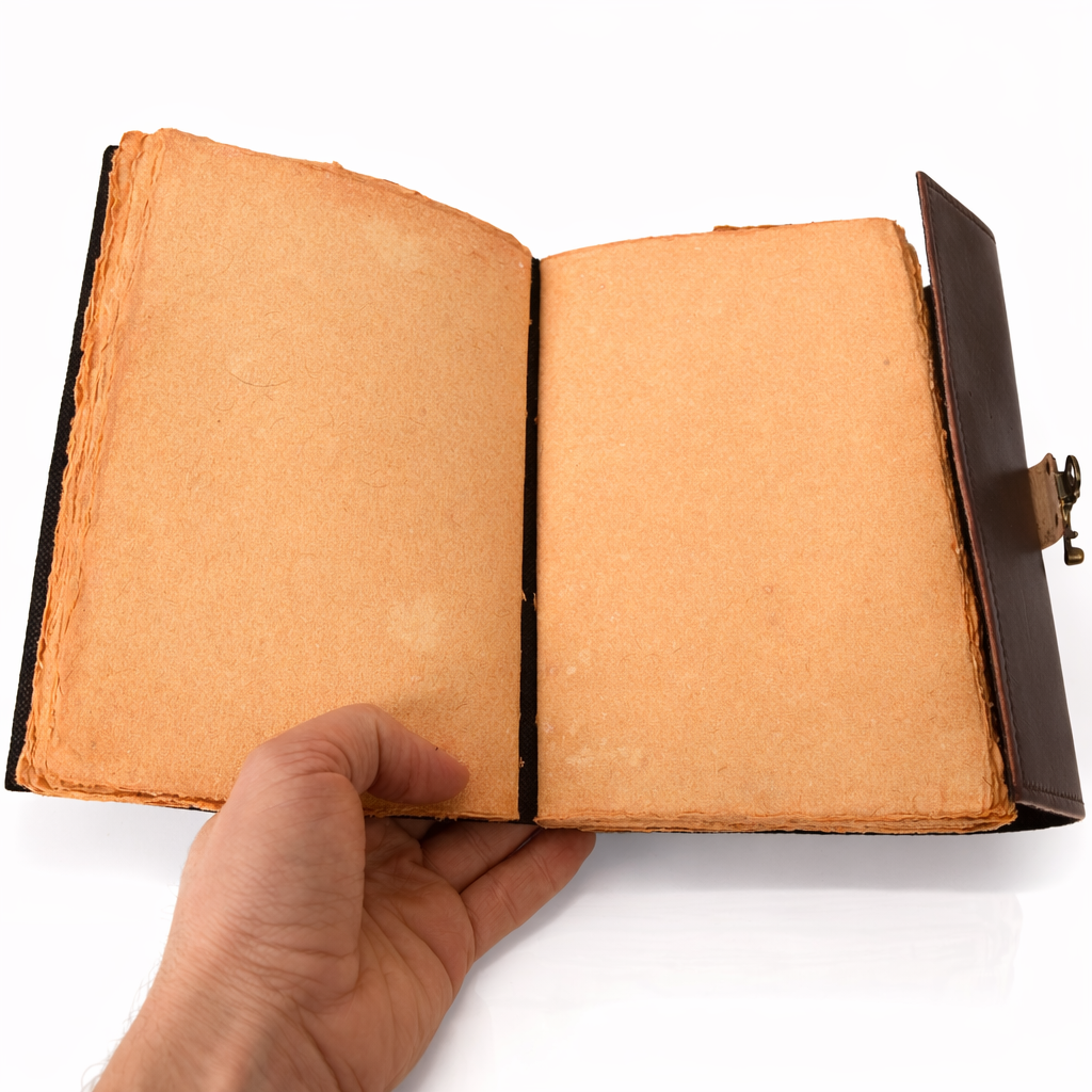 Vedere laterala — inchidere jurnal piele