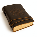 JurnaleVintage Jurnal 20x15 cm / Bumbac galben Jurnal piele naturala cu Arborele Vietii si hartie de bumbac - Creativitate si conexiune spirituala
