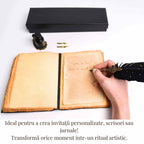 JurnaleVintage Set caligrafie Set Stilou cu Pana - Caligrafie eleganta, cadoul perfect pentru orice ocazie