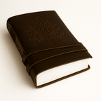 JurnaleVintage Jurnal 20x15 cm / Bumbac alb Jurnal piele naturala cu Arborele Vietii si hartie de bumbac alba - Creativitate si conexiune spirituala