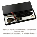 JurnaleVintage Set caligrafie Set Stilou cu Pana - Caligrafie eleganta, cadoul perfect pentru orice ocazie
