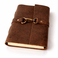 JurnaleVintage Jurnal 18x13 cm / Bumbac alb Jurnal Vintage din Piele Naturala Legatura Timpului | Hartie din Bumbac 18x13 cm