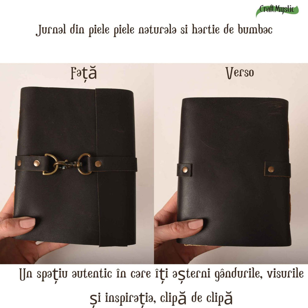 Vedere laterala — inchidere jurnal piele
