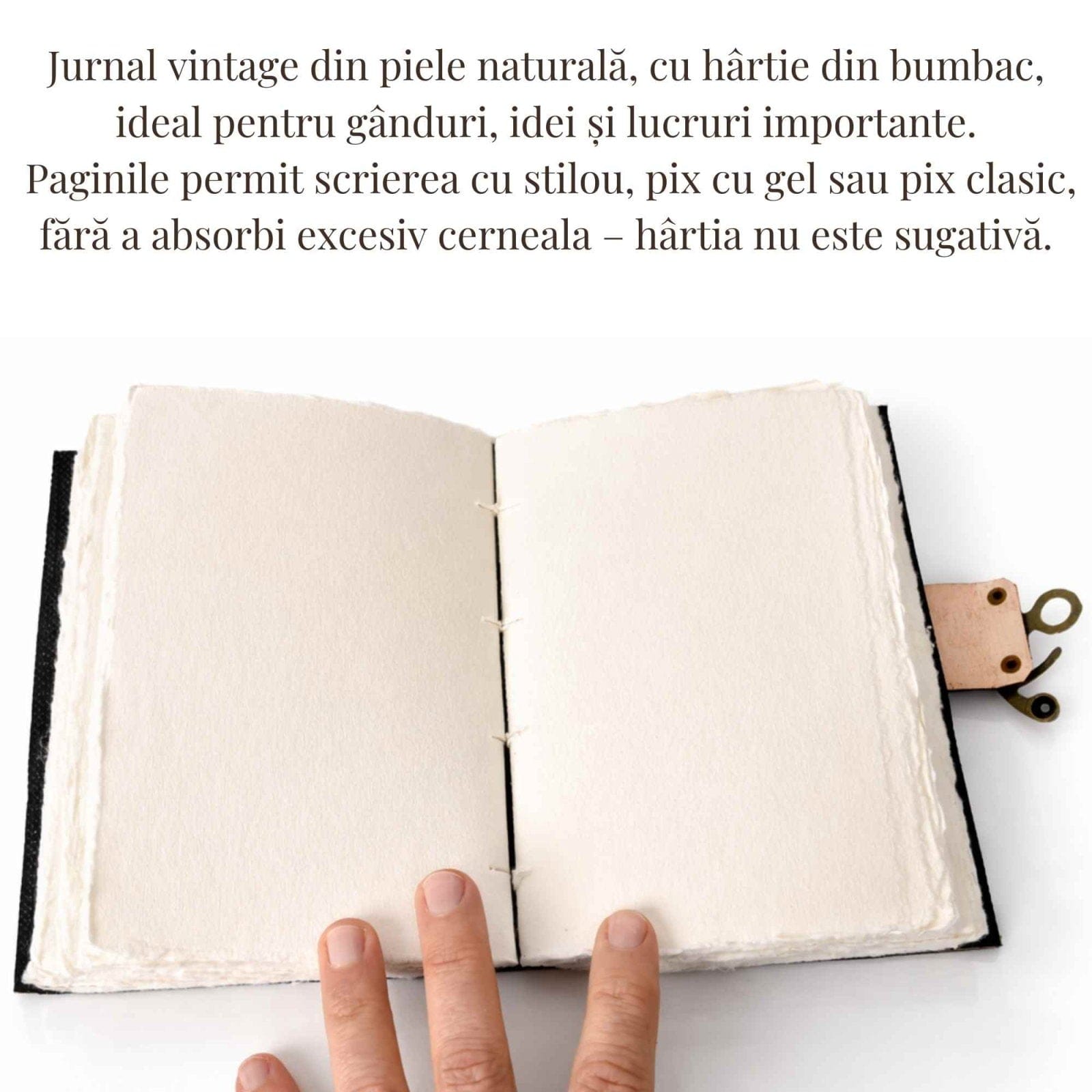 JurnaleVintage Jurnal Jurnal Vintage din Piele Naturala cu Arborele Chakrelor si 7 Pietre - hartie de bumbac 18x13 cm