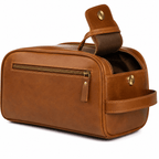 CraftMystic Geanta Geanta Barbateasca din Piele Naturala - Organizare Premium si Eleganta Zilnica