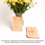 JurnaleVintage Plic Plic din hartie vintage de bumbac 13x18 cm - Eleganta si rafinament
