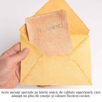 JurnaleVintage Plic Plic din hartie vintage de bumbac 13x18 cm - Eleganta si rafinament