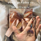 JurnaleVintage Semn de carte Semn de Carte Arborele Vieții cu 7 Chakre și Ametist - cadou spiritual