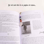 JurnaleVintage Semn de carte Semn de Carte cu 7 Chakre și Inimioară Cuart Roz - cadou spiritual