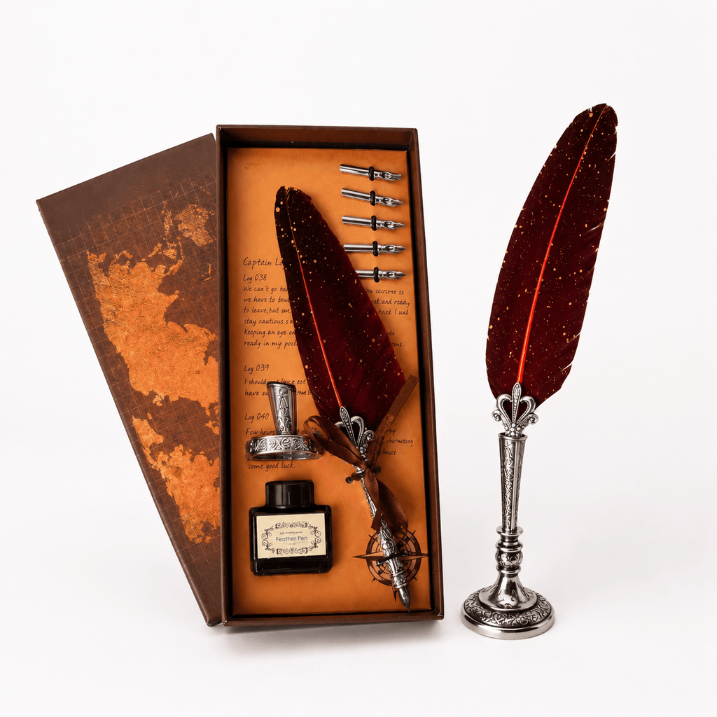 CraftMystic Set caligrafie Set Stilou Pana Visinie Vintage - Eleganta si Inspiratie pentru Scris Artistic