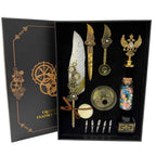 JurnaleVintage Set caligrafie Set Stilou Pana cu Accesorii - Scris Artistic, Sigilii si Cadou Premium