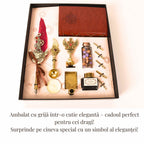 JurnaleVintage Set caligrafie Set Pana rosie cu penita si mini Jurnal - Scris Artistic, Sigilii si Cadou Caligrafie