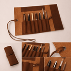 CraftMystic Organizator Organizator Multifunctional din Piele Naturala - Eleganta, Ordine si Protectie pentru Accesoriile Tale
