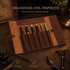 CraftMystic Organizator Organizator Multifunctional din Piele Naturala - Eleganta, Ordine si Protectie pentru Accesoriile Tale
